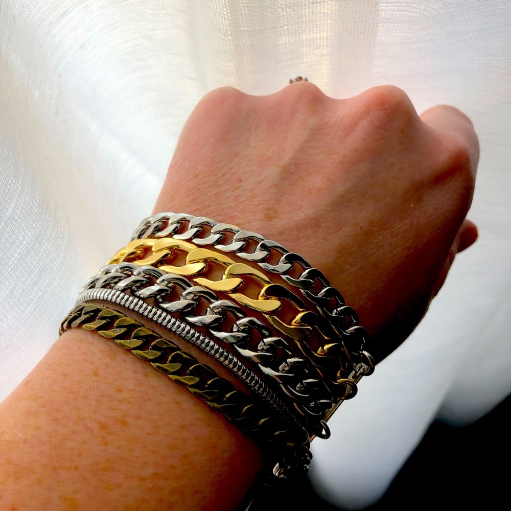 BRAND NEW Jenny Bird multi-tonal cuff bracelet
